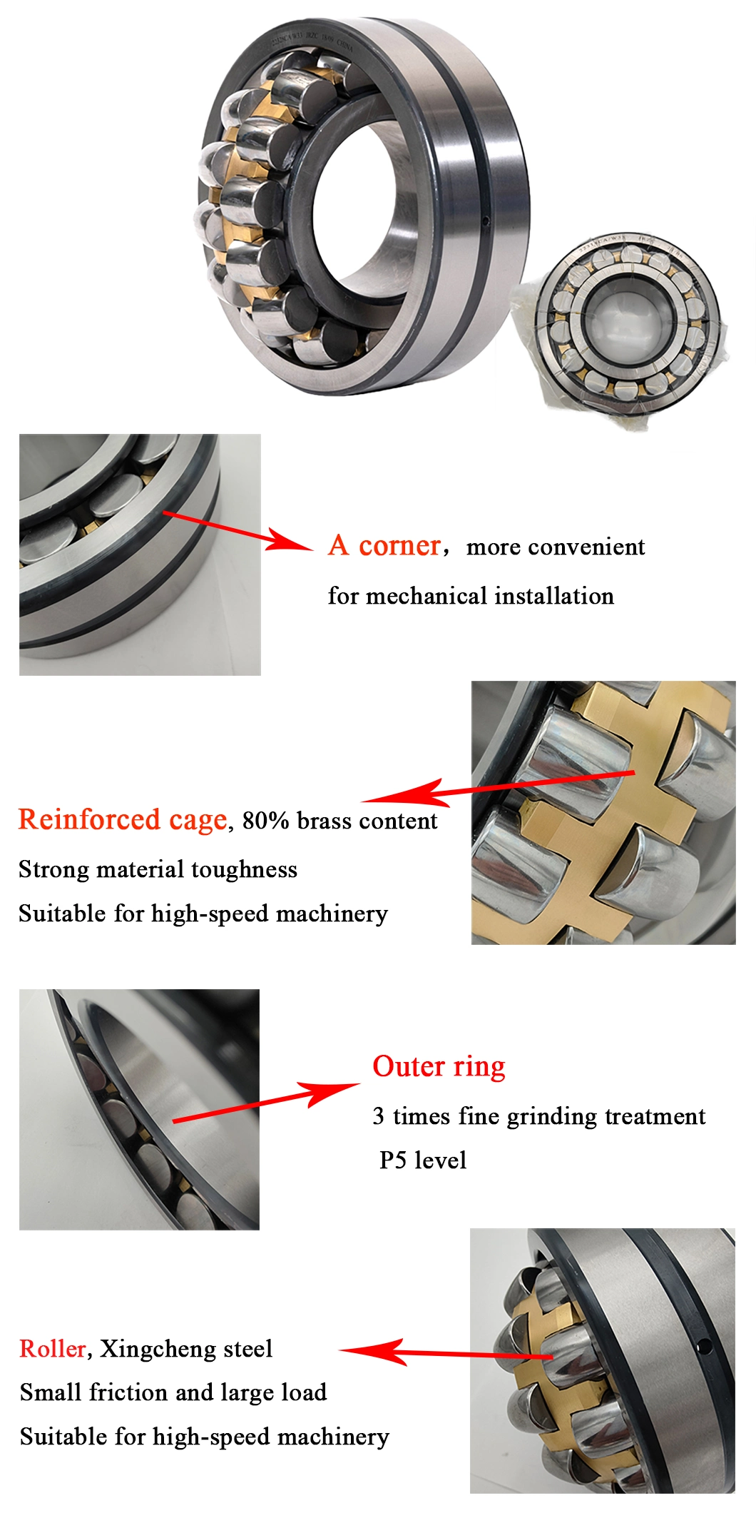 5% off Japan NSK NTN Koyo 22205 22206 22324 22320 Ca W33 C3 Spherical Thrust Tapered Needle Cylindrical Roller Bearing